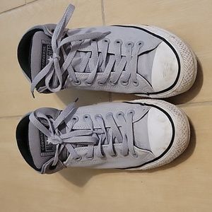 Grey Converse Men's high tops